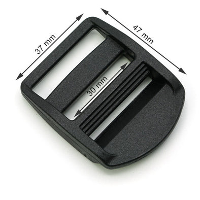 10 Buc. Catarama Trecere din Plastic, Culoare Nero, Marime 30 mm, Cod PD30-NERO