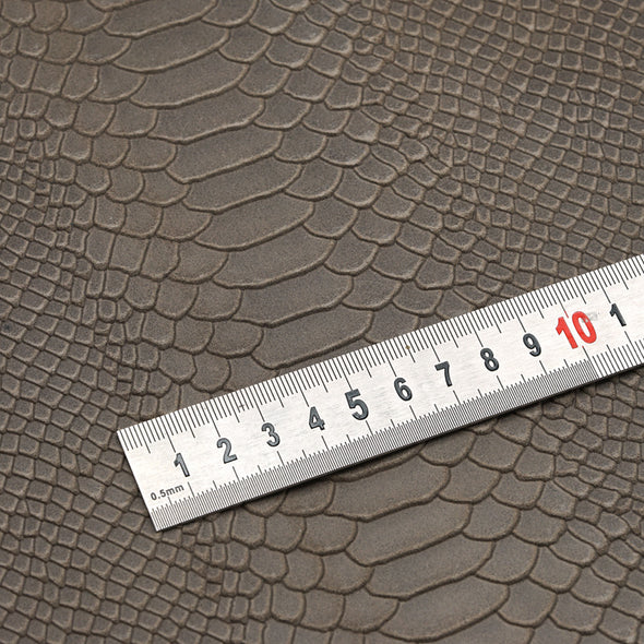 25x35 cm Piele Intoarsa Imprimeu Exotic Gri Nisipiu, Rigida, 1.5 mm