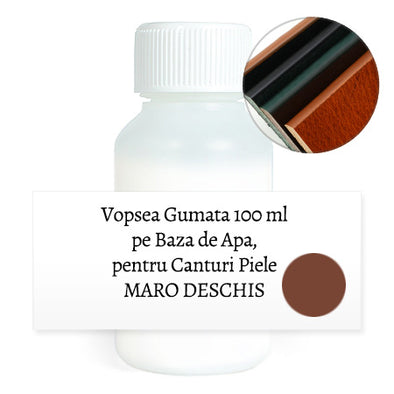 Vopsea Profesionala pentru Canturi Piele, Lichida, Maro Deschis, 100 ml