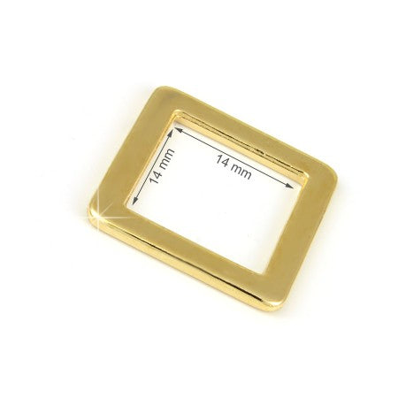 Inel Rectangular1.5 cm Culoare Auriu  