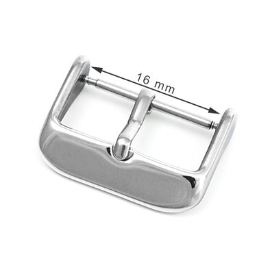 Catarama de Inox pentru Curea de Ceas, 16 mm, Ac 2 mm, Argintie