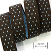 1 Metru Banda Elastica Premium 25 mm, Maro Inchis / Bleu