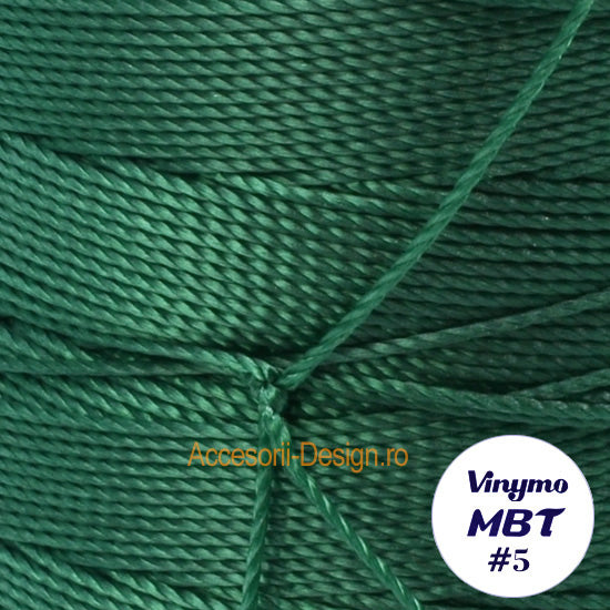 Vinymo MBT #5 Verde 113, Ata 0.5 mm pentru Cusut Piele, 100 m