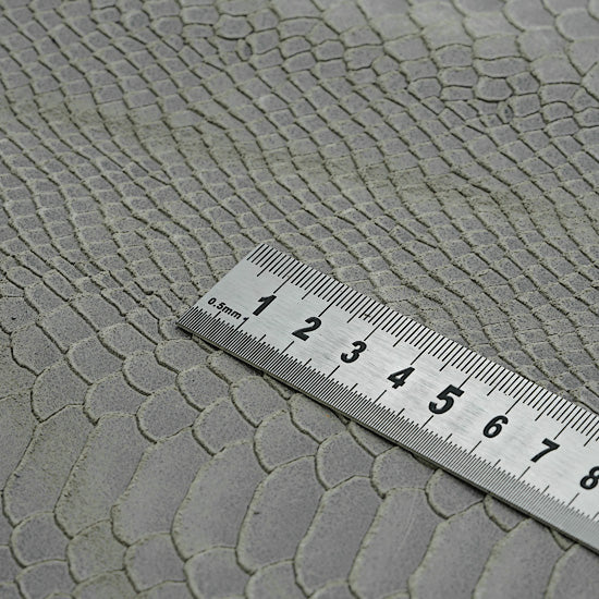 25x35 cm Piele Intoarsa Imprimeu Exotic Gri, Semi-Rigida, 1 mm