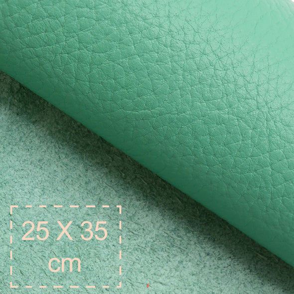 25x35 cm Piele Naturala Verde Deschis Bizonat, Moale, 1.5 mm