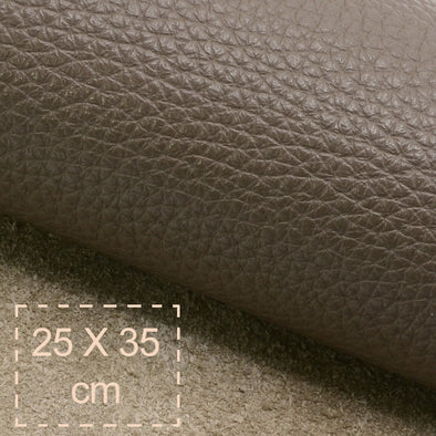 25x35 cm Piele Naturala Gri-Bej Bizonat, Moale, 1.5 mm