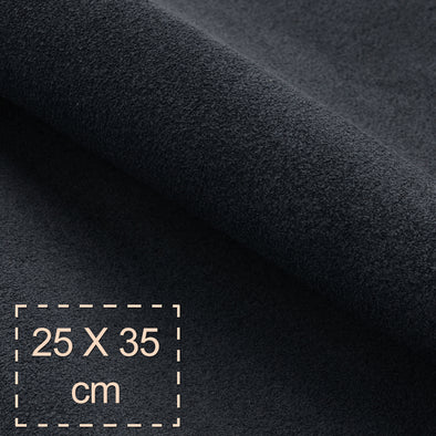 25x35 cm Piele Intoarsa Naturala Negru, Moale, 1.6 mm