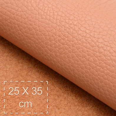 25x35 cm Piele Naturala Somon Bizonat, Moale, 1.5 mm