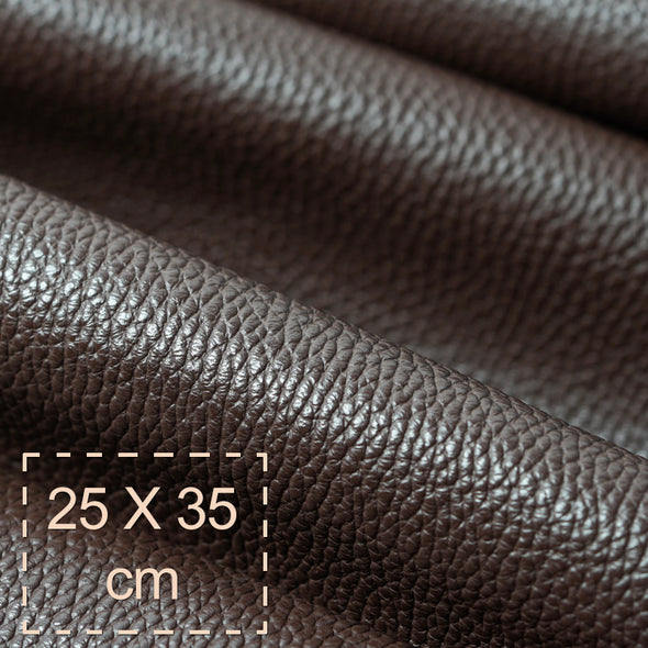 25x35 cm Piele Naturala Maro Inchis Bizonat, Moale, 1.5 mm